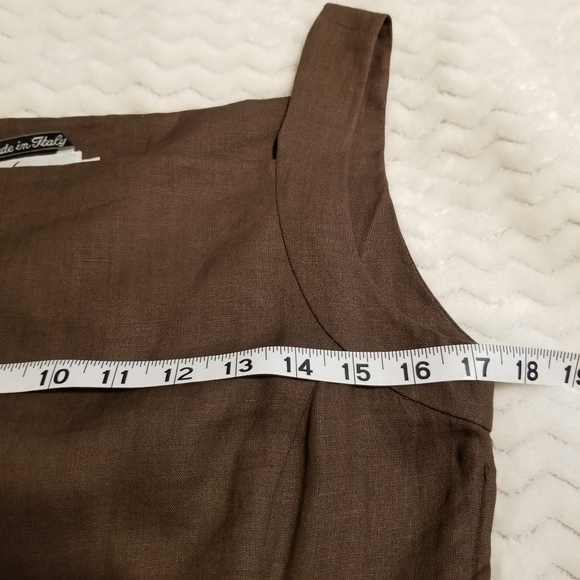 Sahza Vintage Flax Linen Lagenlook Sheath Midi Dress - Picture 14 of 16